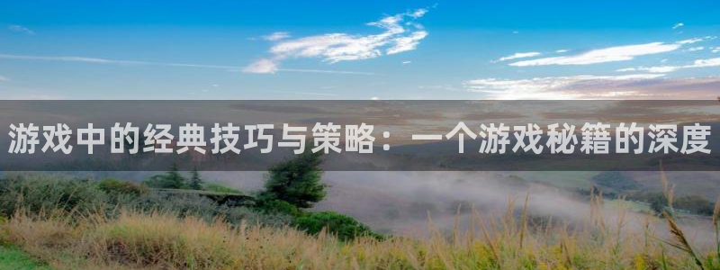 沐春极悦娱乐：游戏中的经典技巧与策略：一个游戏秘籍的深度