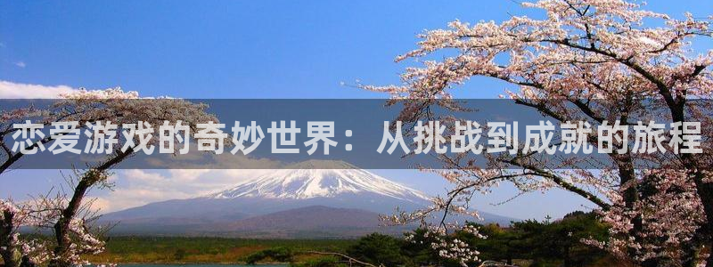 极悦娱乐4招商：恋爱游戏的奇妙世界：从挑战到成就的旅程